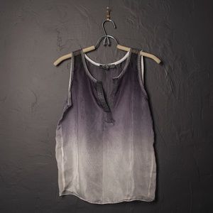Sheer Ombre Tank Top Blouse